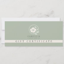 Certificado de Presente de Spa de Cabeça Profissio