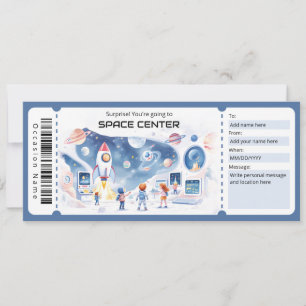 Convites Certificado de Presente do Centro Espacial