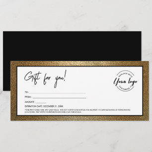 Convites Certificado de presente para adicionar logotipo Do