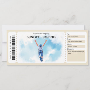 Convites Certificado de Presente para Passe de Salto de Bun