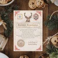 Certificado de Registro de Rena Vintage | Polo Nor