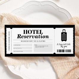 Convites Certificado de Voucher de Estadia de Reserva de Ho