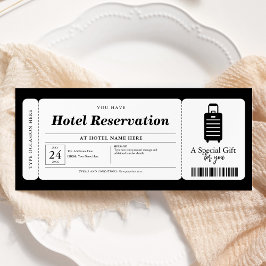 Convites Certificado de Voucher de Estadia de Reserva de Ho