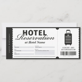 Convites Certificado de Voucher de Reserva de Estadia em Ho