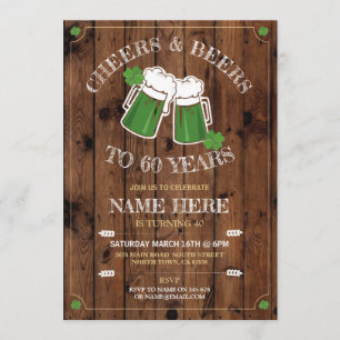 Convites Cerveja de Aniversário Dia de São Patrício em Made