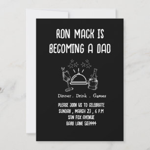 Convites Cerveja de Dadchelor e festa de fralda