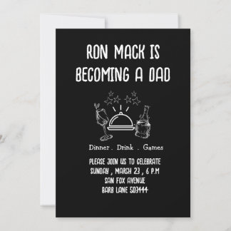 Convites Cerveja de Dadchelor e festa de fralda