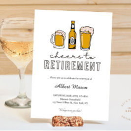 Convites Cerveja Moderna Para a Aposentadoria