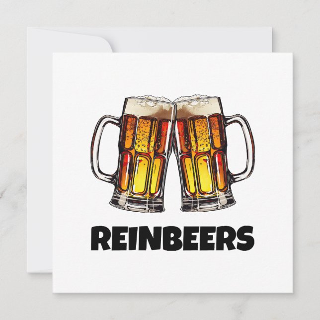 Convites Cerveja Natal Reinbeers (Frente)