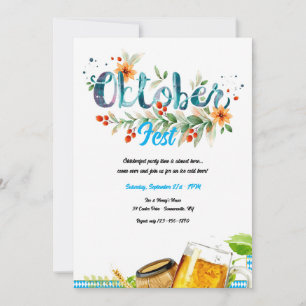 Convites Cerveja Oktoberfest