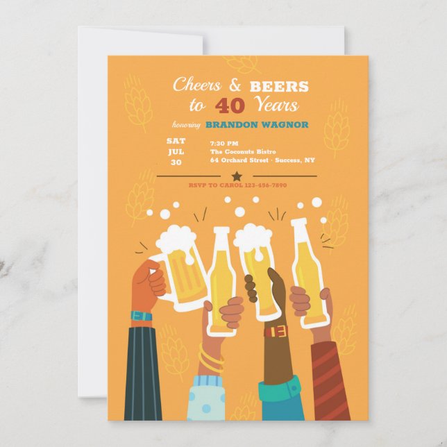 Convites Cerveja Saúde (Frente)
