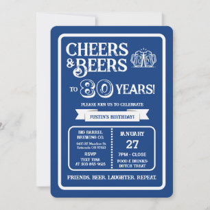 Convites Cervejaria Pub Aniversário Aclamado e Cervejas por