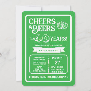Convites Cervejaria Pub Aniversário Aplausos e Cervejas par