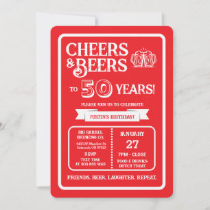 Convites Cervejaria Pub Aniversário Cervejas e Parabéns pel