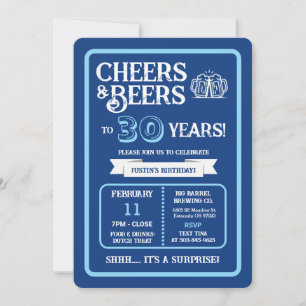 Convites Cervejaria Surpresa Brinda 30 Anos com Cervejas e 