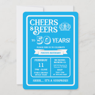 Convites Cervejaria Surpresa Brinda 50 Anos com Cervejas e