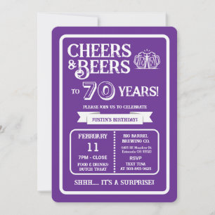 Convites Cervejaria Surpresa Brinda 70 Anos com Cervejas e 