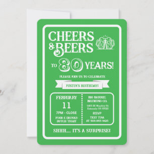 Convites Cervejaria Surpresa Brinda 80 Anos com Cervejas e 