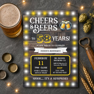 Convites Cervejaria Surprise Brinda a 58 Anos com Cheers e 