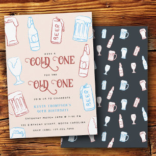 Convites Cervejas Desenho à Mão Rústico Caprichoso Aniversá