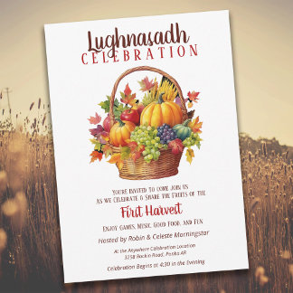 Convites Cesta de Colheita do Partido Lughnasadh
