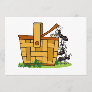 Convites Cesta de Piquenique Ant