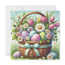 Cesto de Ovos de Páscoa