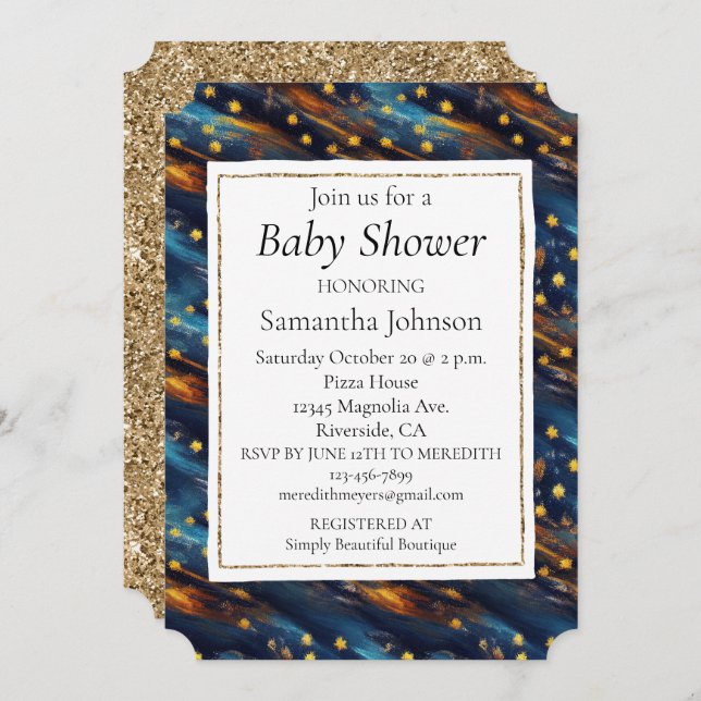 Convites Céu das Estrelas (Frente/Verso)