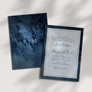 Convites Céu Noturno Celestial com Armamento Tradicional de