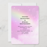 Céu Rosa com Casamento Arco-Íris Amarelo-Limão