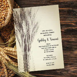 Convites Cevada Seca no Janto de ensaio de Fazenda de garra