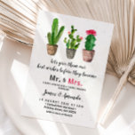 Convites Chá Cactus Sr. e Sra. Cactus Floral<br><div class="desc">O Chá Cactus,  Sr. e Sra. no Estilo Fiesta Mexicano,  pode ser personalizado em qualquer ocasião.</div>