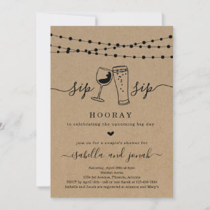 Convites Chá Casal Sip Sip Hooray