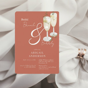 Convites Chá Cinnamon Bridal Brunch e Bubbles