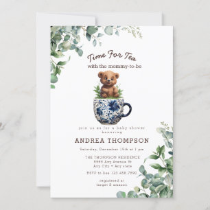 Convites Chá com a mãe Baby Safari Animal Chá de fraldas