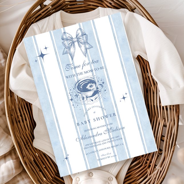 Convites Chá Com A Mãe Para Ser Chá de fraldas (Criador carregado)