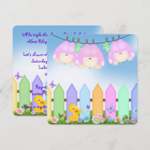 Convites Chá da Garota Triplets