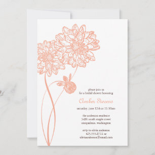 Convites Chá Dahlias/Convite de festas