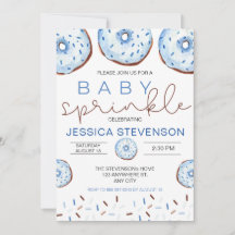 Chá de aspersão para bebês do Rosquinha Watercolor