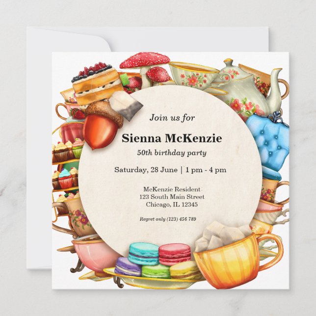 Convites Chá de bebê (Frente)