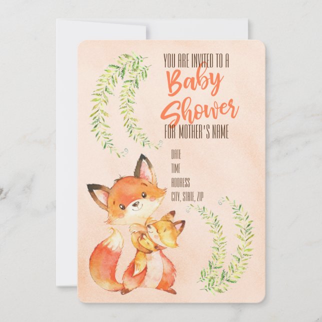 Convites Chá de Bebê (Frente)