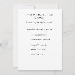 Convites chá de bebê