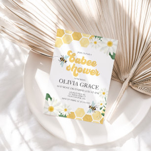 Convites Chá de Bebê Abelhinha Mel Little Honey Bee Baby Sh