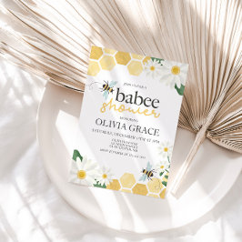 Convites Chá de Bebê Abelhinha Mel Little Honey Bee Baby Sh