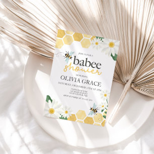 Convites Chá de Bebê Abelhinha Mel Little Honey Bee Baby Sh