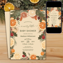 Chá de Bebê Alegre com Citrus Seco Moderno 