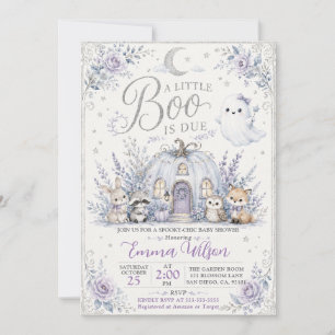 Convites Chá de Bebê Assustador Little Boo