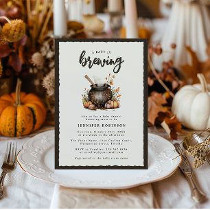 Convites Chá de Bebê Assustador: O Bebê Está a Caminho