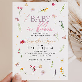 Convites Chá de Bebê Baby in Bloom