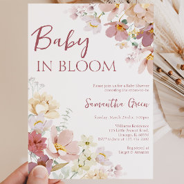 Convites Chá de Bebê Baby in Bloom